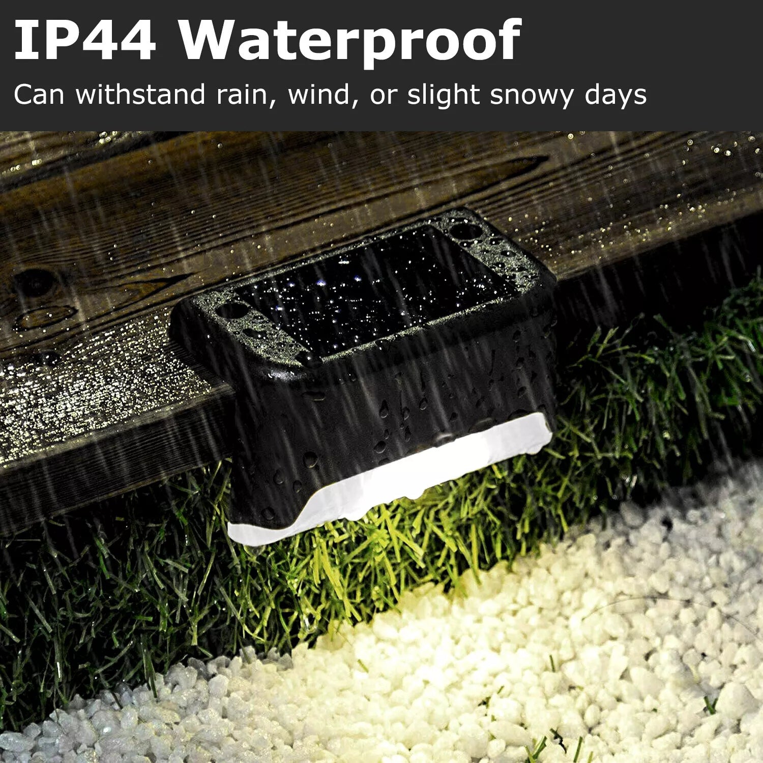 Set de 4 Lámparas Solares de Escalera con Diseño Bronce – Iluminación Exterior Inteligente para Jardín y Seguridad | Ecológicas, Automáticas y Resistente al Clima