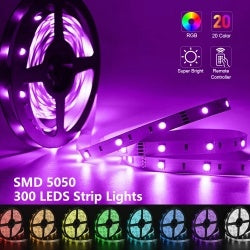 Oferta Especial: Tira LED Multicolor con Control Remoto - Iluminación Decorativa para Hogar y Eventos | Leds SMD 3528/5050, 8 Modos de Luz
