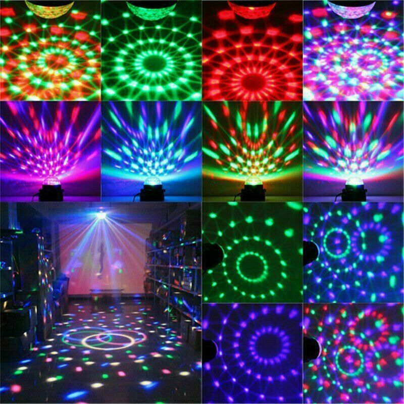 Lámpara de Discoteca con Control Remoto y Sonido Activado, Luces LED Multicolor para fiestas, Regalo Ideal para Partidos y Celebraciones